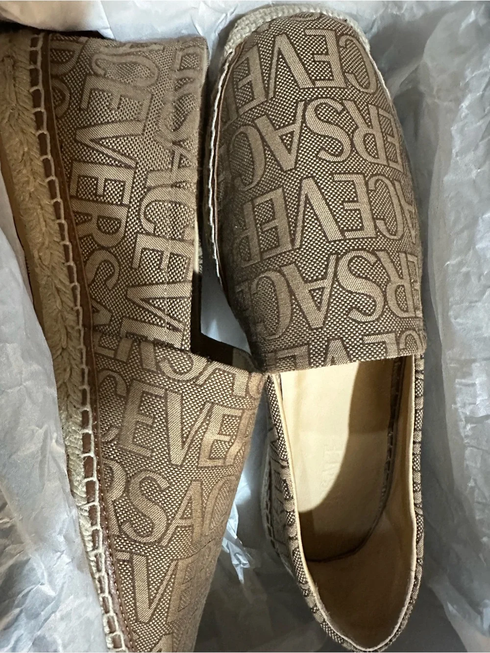Versace Men’s Logo Espadrilles